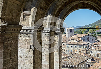 Pittoresque glimpse of a small town. Stock Photo
