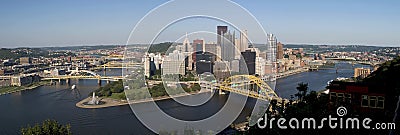 Pittsburgh Panoramic Stock Photo