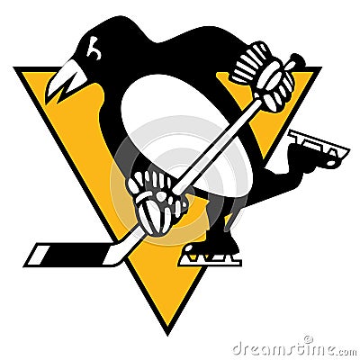 Pittsburgh penguins sports logo Editorial Stock Photo