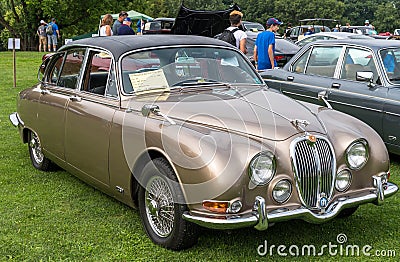 Pittsburgh, Pennsylvania, USA July 24, 2021 A 1967 Jaguar sedan Editorial Stock Photo