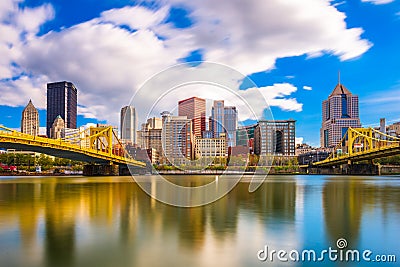 Pittsburgh, Pennsylvania, USA Skyline Stock Photo