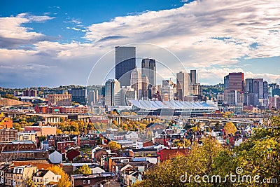 Pittsburgh, Pennsylvania, USA Skyline Stock Photo