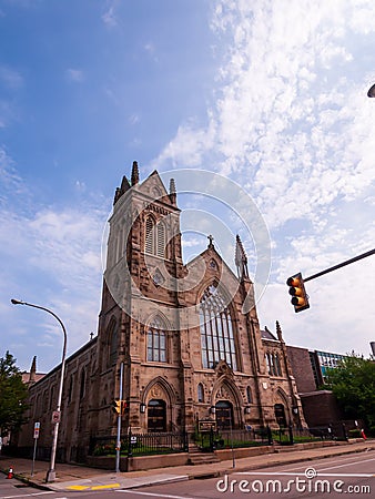 St Peter Parish on the north side, a Catholic Church Editorial Stock Photo