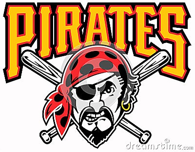 Pittsburgh Pirates Baseball Club Logo. USA. Editorial Stock Photo