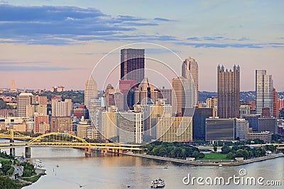 Pittsburgh Skyline. Stock Photo