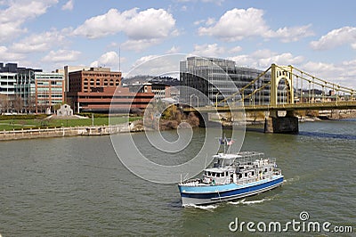 Pittsburgh Voyager Boat Stock Photo