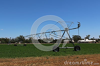 Pivot Irrigator Stock Photo