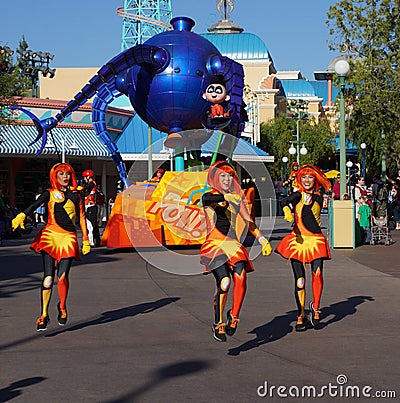 Disneyland Pixar Parade The Incredibles Editorial Stock Photo