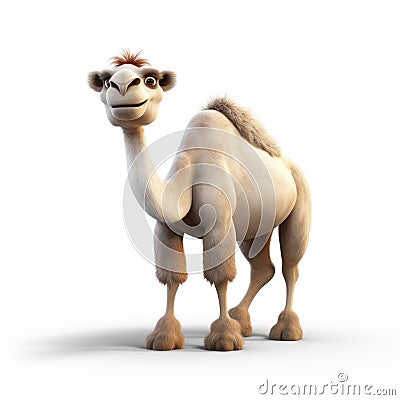 Pixar-style Animated Camel - Photorealistic Rendering - Hd Quality Stock Photo