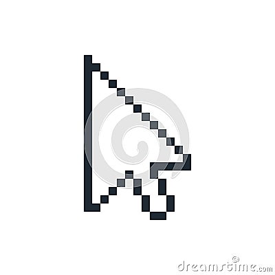 Pixel arrow cursor Vector Illustration