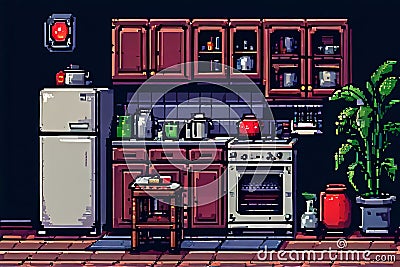 pixel art and ascii combining pixel art and ascii art to create Cartoon Illustration