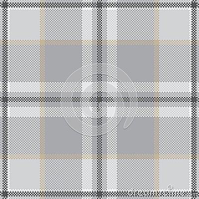 Pixel background vector design. Modern seamless pattern plaid. Square texture fabric. Tartan scottish textile. Beauty color madras Vector Illustration