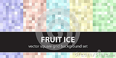 Pixel pattern set Vector Illustration