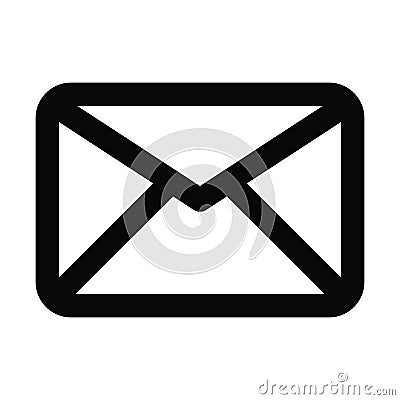 Pixel perfect message icons in line style for app and website buttons Vector Illustration