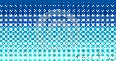 Pixel seamless gradient background. Retro 8 bit game tileable graphic, old style dithering background. Vector 16x16 bit Vector Illustration