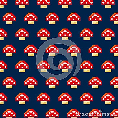 Pixelated video game icons Vector Illustration