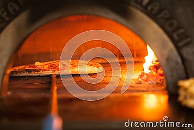 Pizza baking Stock Photo