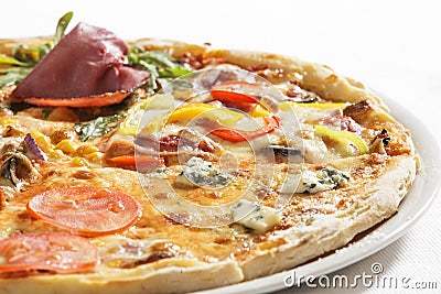 Pizza close up Stock Photo