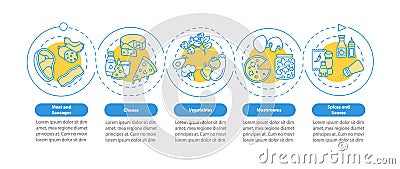 Pizza constructor vector infographic template Vector Illustration