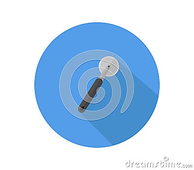 Pizza cutter icon illustrated in vector on white background Stock Photo