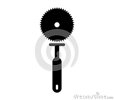 Pizza cutter icon Stock Photo