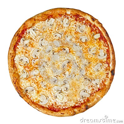 Pizza Funghi Stock Photo