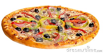 Pizza isolated Stock Photo