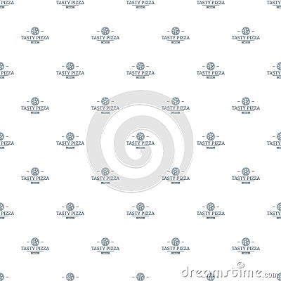 Pizza meat pattern vector seamless Vector Illustration