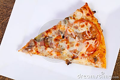Pizza with meat Stock Photo