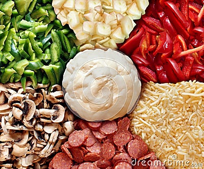 Pizza Recipe Stock Photo