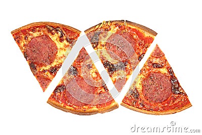 Pizza salami. Stock Photo