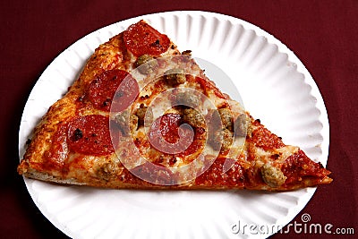 Pizza slice Stock Photo