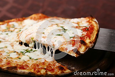 Pizza slice Stock Photo