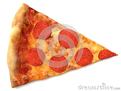 Pizza Slice Cartoon Illustration