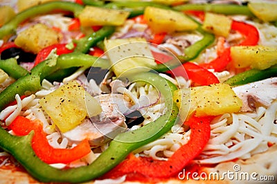 Pizza Toppings Stock Photo