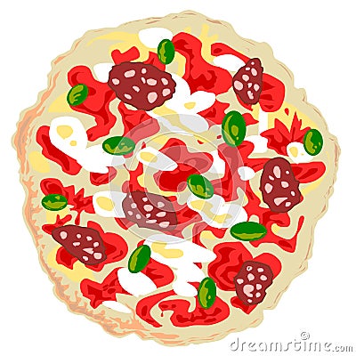 Pizza Vector Vector Illustration