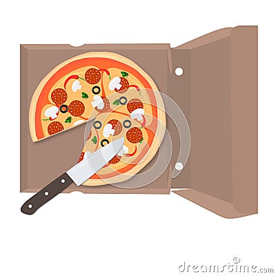Pizza vector illustration Vector Illustration