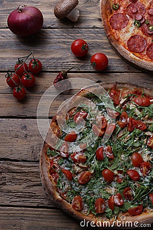 Pizza with vegetables Stock Photo