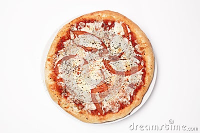 Pizza whitebackground Stock Photo