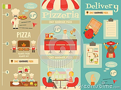 Pizzeria Vector Illustration