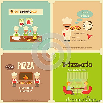 Pizzeria Vector Illustration