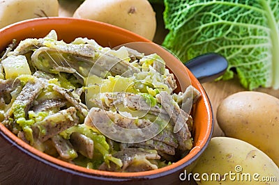 Pizzoccheri, italian homemade pasta. Stock Photo