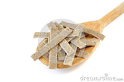 Pizzoccheri, italian raw pasta Stock Photo