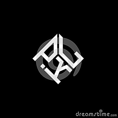 PKL letter logo design on black background. PKL creative initials letter logo concept. PKL letter design Vector Illustration