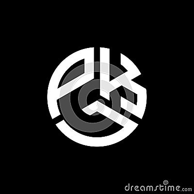 PKL letter logo design on black background. PKL creative initials letter logo concept. PKL letter design Vector Illustration