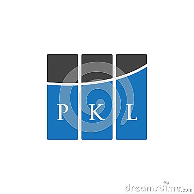 PKL letter logo design on WHITE background. PKL creative initials letter logo concept. PKL letter design.PKL letter logo design on Vector Illustration