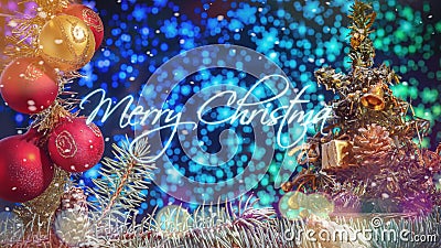 Placa De Vídeo De Ano Novo Para Abrir Vídeo Feliz Natal Aparece Decoração  De Natal Video Estoque - Vídeo de quadro, fundo: 166159055