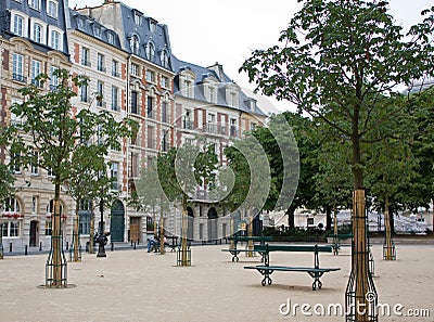 Place Dauphine, Paris Stock Photo