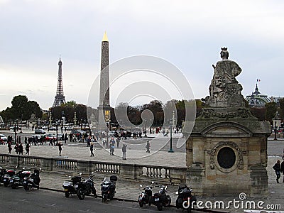 Place de la Concorde. Paris. France Editorial Stock Photo