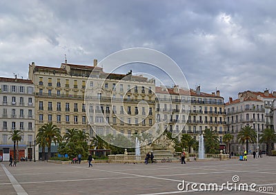 Place de la Liberte, Toulon, France Editorial Stock Photo